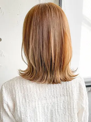 ミディアム カラー Agnos青山/ yuuki🍒のヘアスタイル