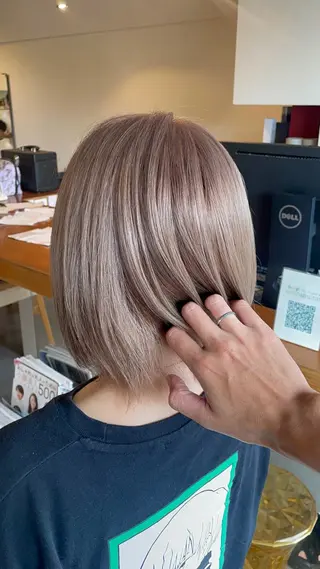 ミディアム カラー 松本 剛成のヘアスタイル