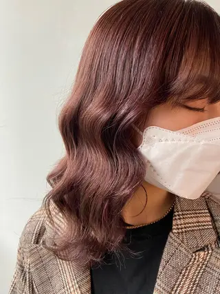 ミディアム カラー ヘアアレンジ 💖うる艶カラー💖 モデル募集💖のヘアスタイル