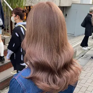 ロング カラー 💖ブリーチ/暖色 𝐘𝐮𝐢💖のヘアスタイル