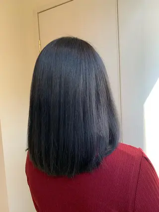 ミディアム カラー 縮毛/ショート/ ボブ/レイヤー/小原のヘアスタイル