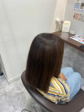 セミロング 寺井 萌恵のヘアスタイル