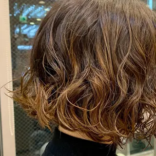 ショート カラー パーマ メンズ メンズカット・ パーマ🎈はなさかのヘアスタイル
