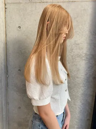 ロング カラー レイヤー/柔色 カラー/SAkiのヘアスタイル