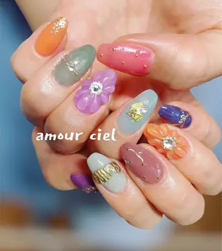 ネイル amour ciel所属・amour ciel あゆみ…☺︎のネイルデザイン