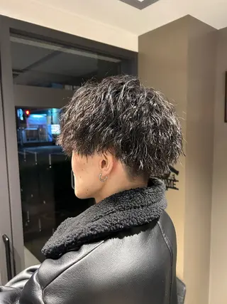 ショート パーマ メンズ BARBER SHOP 涼所属・清水 大生のヘアスタイル