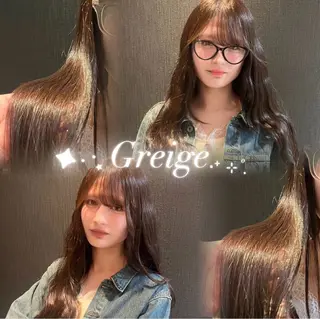 ロング カラー レイヤーカット/ フェミニン💕/鏡のヘアスタイル