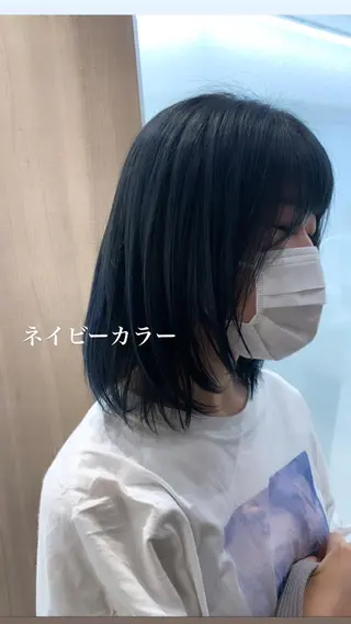 ミディアム カラー 似合わせカラー/艶 髪質改善/ヨシザキのヘアスタイル