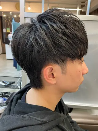 ショート メンズ メンズパーマ特化 カバヤマ　リョウのヘアスタイル