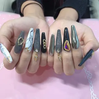 ロング ネイル 《LB》ラブリエ Nail&eyeのマツエク・マツパデザイン