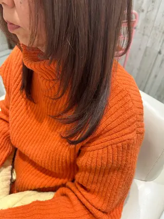 セミロング ORANGEPOP 南船橋店所属・富 菜那里のヘアスタイル