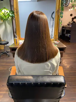 セミロング カラー ヘアアレンジ 韓国ヘア×髪質 改善🇰🇷シオリのヘアスタイル