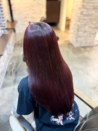ロング カラー ブリーチ/縮毛矯正/ 川野秀真のヘアスタイル