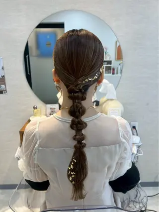 ヘアアレンジ moto船橋所属・対馬 粘音のヘアスタイル