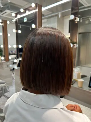 ミディアム カラー ボブ/髪質改善 jionのヘアスタイル