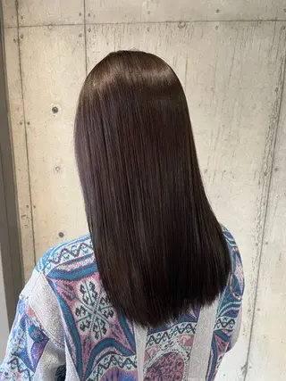 セミロング カラー ヘアアレンジ 髪質改善・艶カラー・ ボブ・リクト💥のヘアスタイル