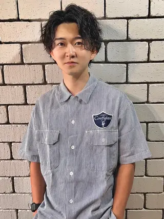 ショート パーマ メンズ men’s salon NOA solte. 【メンズサロン ノアソルテ】所属・メンズパーマ職人 加藤 弘貴のヘアスタイル