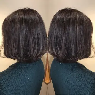 ミディアム カラー 透明感カラー・ 髪質改善🩵イケダのヘアスタイル