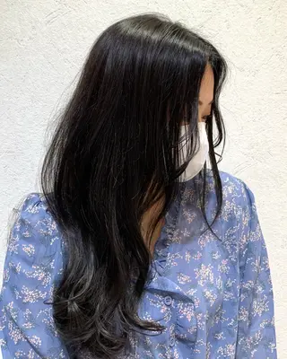 ロング デザインパーマ/ 艶カラー/ボブのヘアスタイル