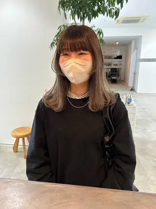 セミロング Tommy所属・平田 知優のヘアスタイル