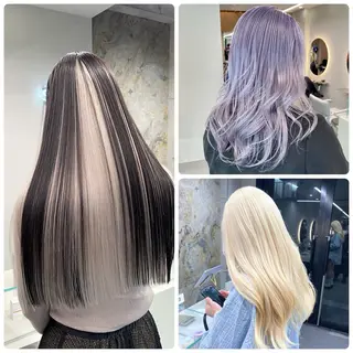 ロング カラー ヘアアレンジ SOL.JINGUMAE所属・原宿・デザインカラー YUI🤍ྀིのヘアスタイル