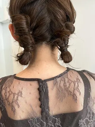 ミディアム カラー ツキノキ ミナのヘアスタイル