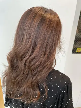 セミロング カラー 美髪形成!色素改善! 秋田 和輝のヘアスタイル