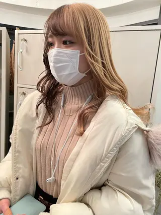 ロング シンプル+αな デザインを 松崎陸のヘアスタイル