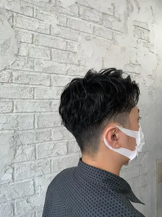 ショート メンズ ブリーチ特化 ハイトーンRYOYAのヘアスタイル