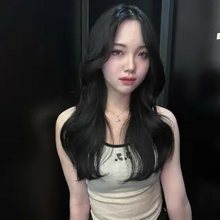 セミロング カラー ワンホン🎀韓国ヘア 💞渋谷/GAKUのヘアスタイル