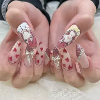 ロング ネイル 池袋痛ネイル Nok. 渡辺のネイルデザイン