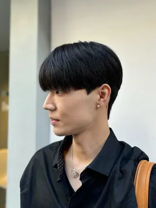 ショート パーマ メンズ 韓国メンズヘア/ ダウンパーマ/歩夢のヘアスタイル