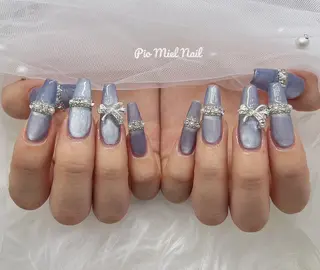 ネイル momo 長さだしのネイルデザイン