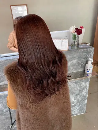 ロング カラー 平良 那生のヘアスタイル