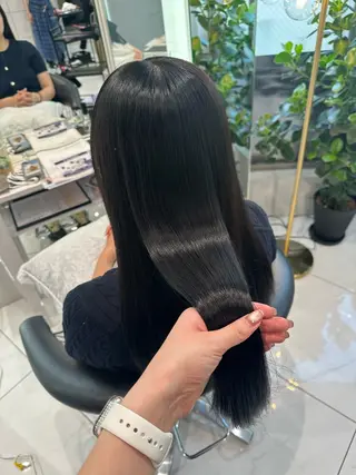 セミロング 縮毛矯正/似合わせ ヘア/Hitomi☻のヘアスタイル