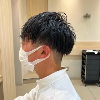 パーマ メンズ ダブルカラー🌷✨ 守屋紗希のヘアスタイル