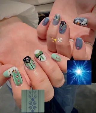 ショート m kaori𓃟のネイルデザイン