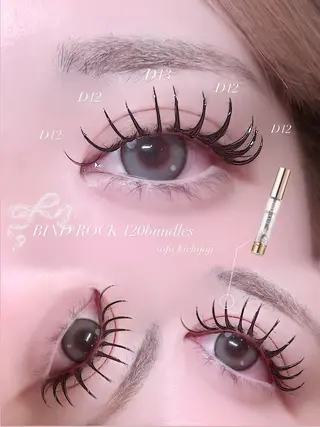 マツエク・マツパ ♡🎀束感まつげ/ rua🎀♡のマツエク・マツパデザイン