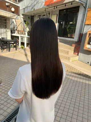 ロング パーマ 【髪質改善/縮毛矯正 /カラー】ホサカのヘアスタイル