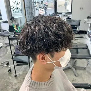 ショート パーマ メンズ メンズ特化美容師/ 藤戸 椋のヘアスタイル