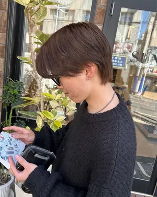 ミディアム カラー メンズ メンズパーマ✨️村越 雄斗のヘアスタイル