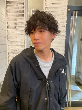 メンズ アイブロウリフト パーマモデル/はなのヘアスタイル