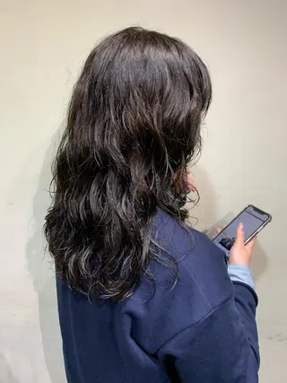 ロング カラー パーマ 縮毛矯正/韓国ヘア /ブリーチ/ヒロのヘアスタイル