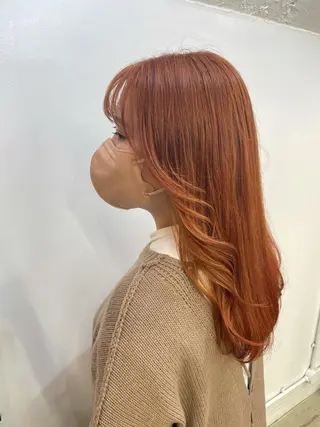 ロング カラー 🦄垢抜けボブ特化× 暖色カラー未来🦄のヘアスタイル