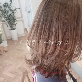 ミディアム カラー パーマ ヘアアレンジ メンズ キッズ ネイル マツエク・マツパ merc. 🩵妹尾杏菜のヘアスタイル