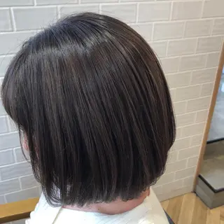 ショート カラー 艶カラー/韓国顔周り 🎀mamiのヘアスタイル