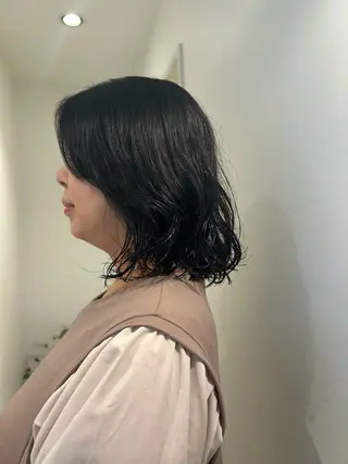 ミディアム パーマ miyou /FILMS🐕🐾のヘアスタイル