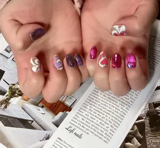 ミディアム ネイル Lofi nails ゆきこのネイルデザイン