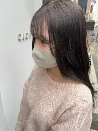 ロング 森本峻介 ボブ/透明感カラーのヘアスタイル