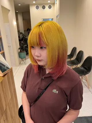 ロング カラー belle   表参道　terrace所属・抜きっぱなしブロンド /ハイトーン/カナタのヘアスタイル